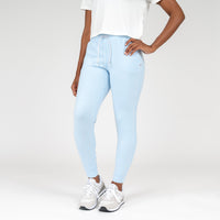 Tempo Performance Jogger | Heather - Baby Blue/White