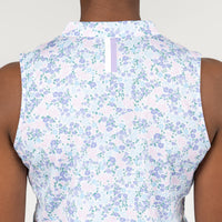 The Veranda Sleeveless Zip | The Veranda - White/Lilac