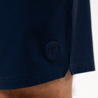 Medley Swim Trunk | The Wave Runners - Admiral Navy/Sorbet Red