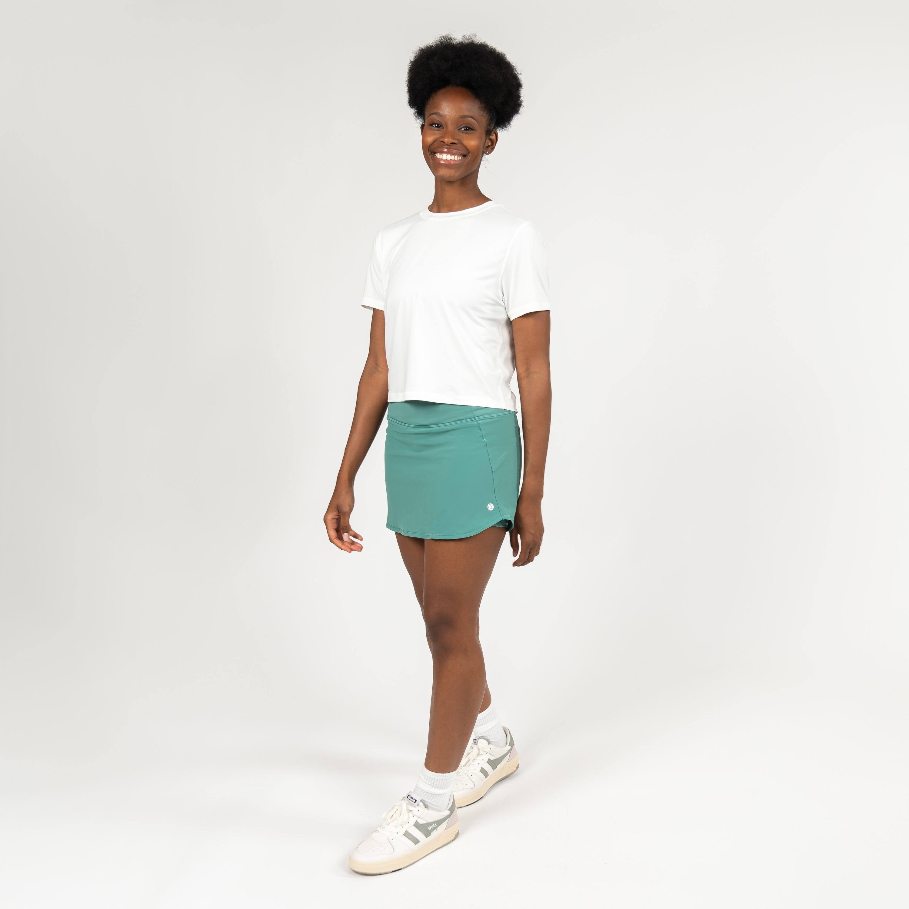 Steffi Active Skort | Solid - Willow Green