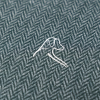 Herringbone Jacquard Performance Q-Zip | The Herringbone - Ponderosa Green/White