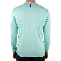 Blitz Tech Long Sleeve Tee | Heather - Mint Green/White