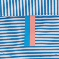 The Birdie Stripe | Performance Polo | The Birdie Stripe - Birdie Blue/White