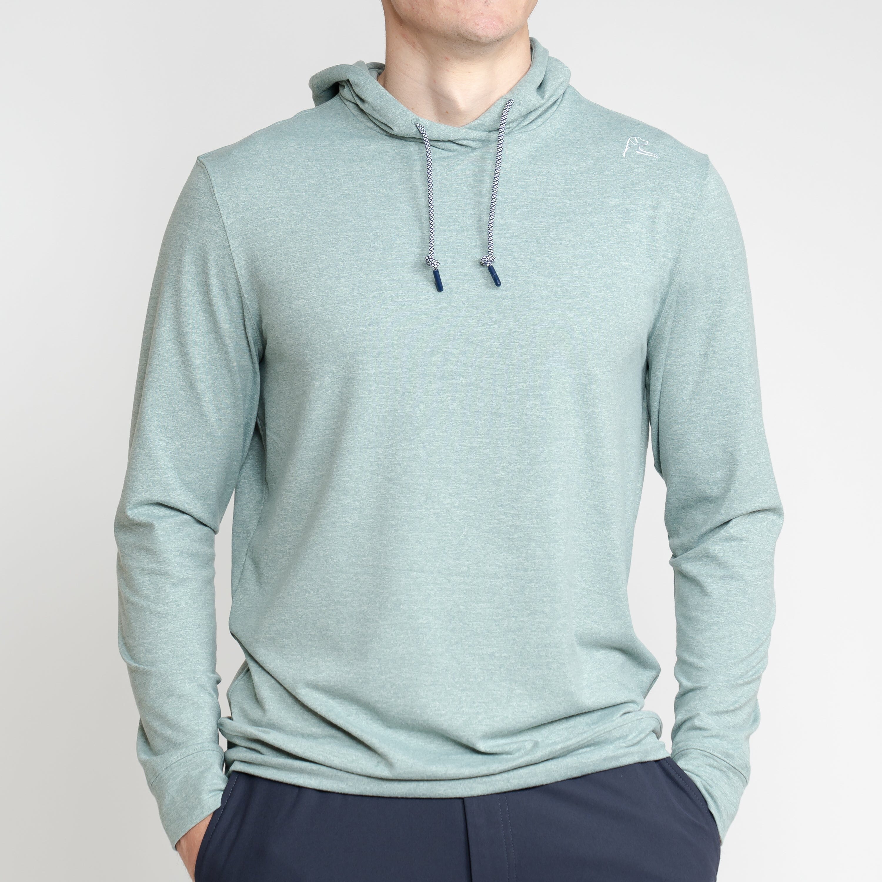 Hesi Performance Hoodie | Heather - Surfcaster Green/Bullfrog Green