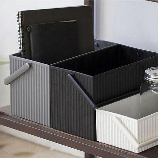 Oku Wooden Square Tissue Box - Black, CITTA, NZ Stockist