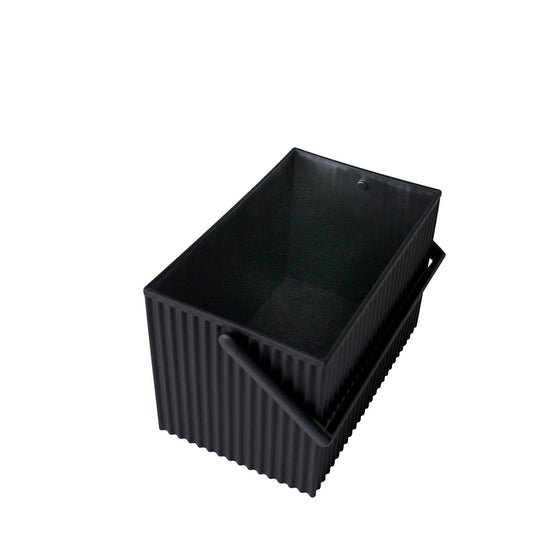 Oku Wooden Square Tissue Box - Black, CITTA, NZ Stockist