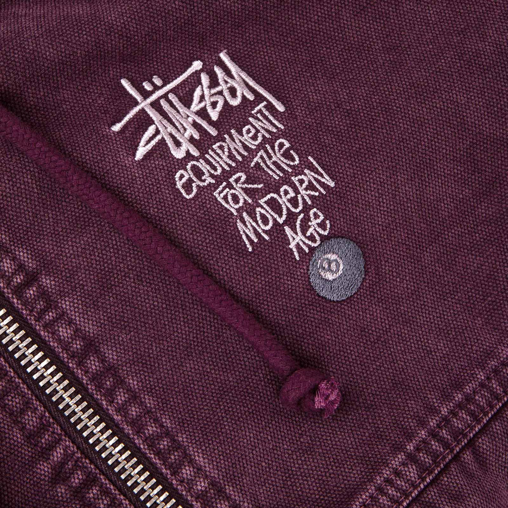 STUSSY CANVAS INSULATED WORK JACKET 紫 M neuroinstituto.com.br