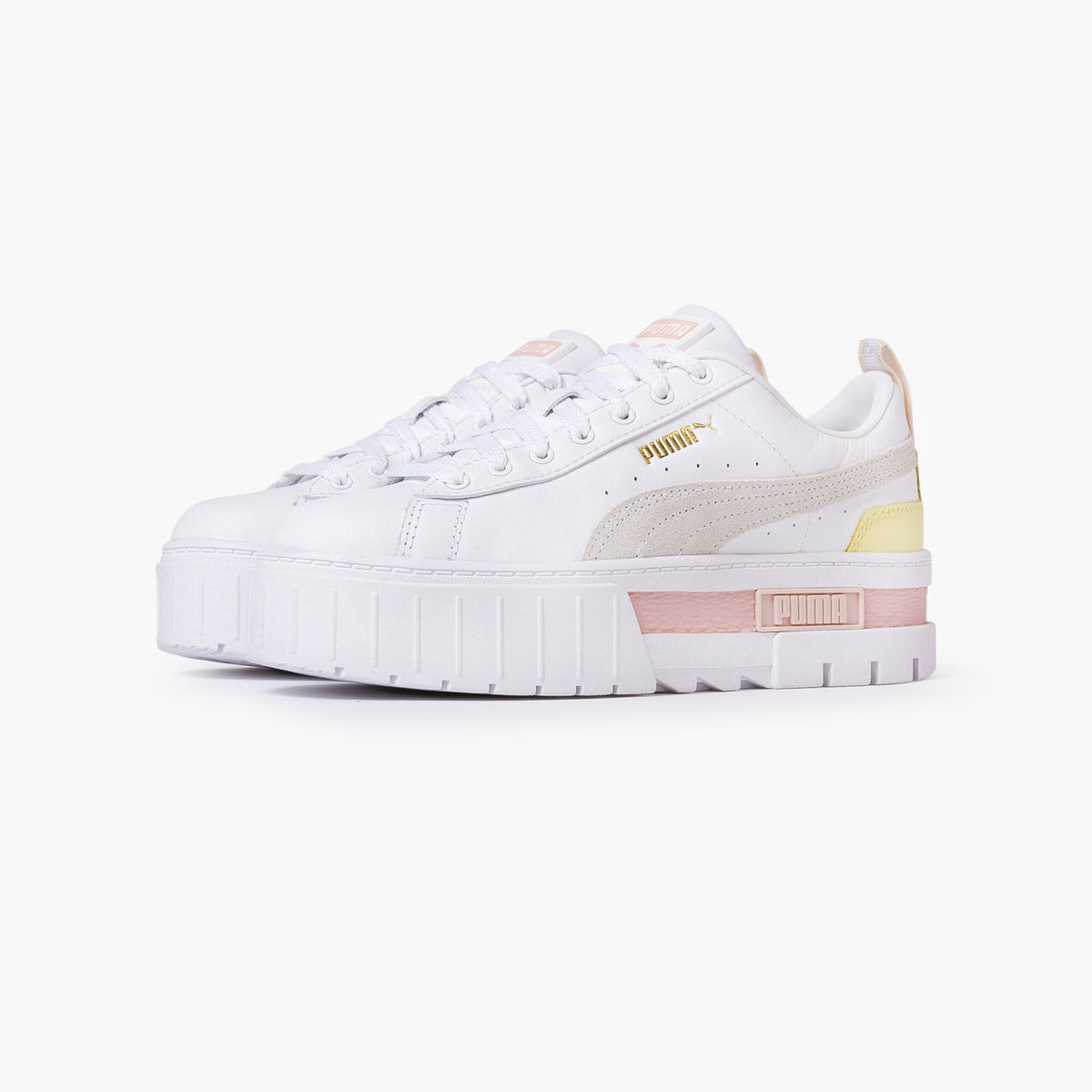 Puma Mayze Lth Womens 38198303 White 65 Us Suede Store 1348