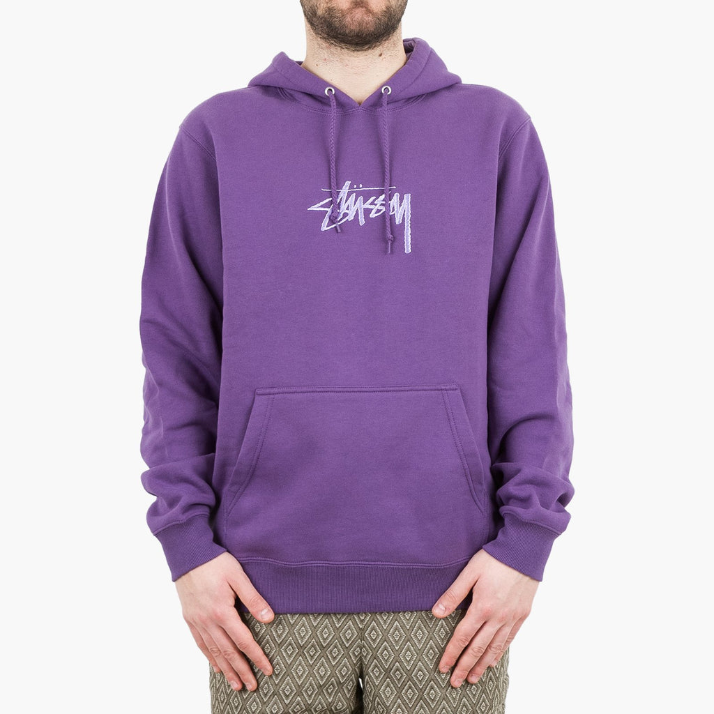 stussy stock logo hoodie