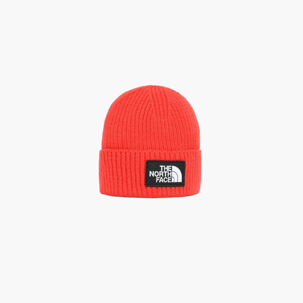 red north face beanie