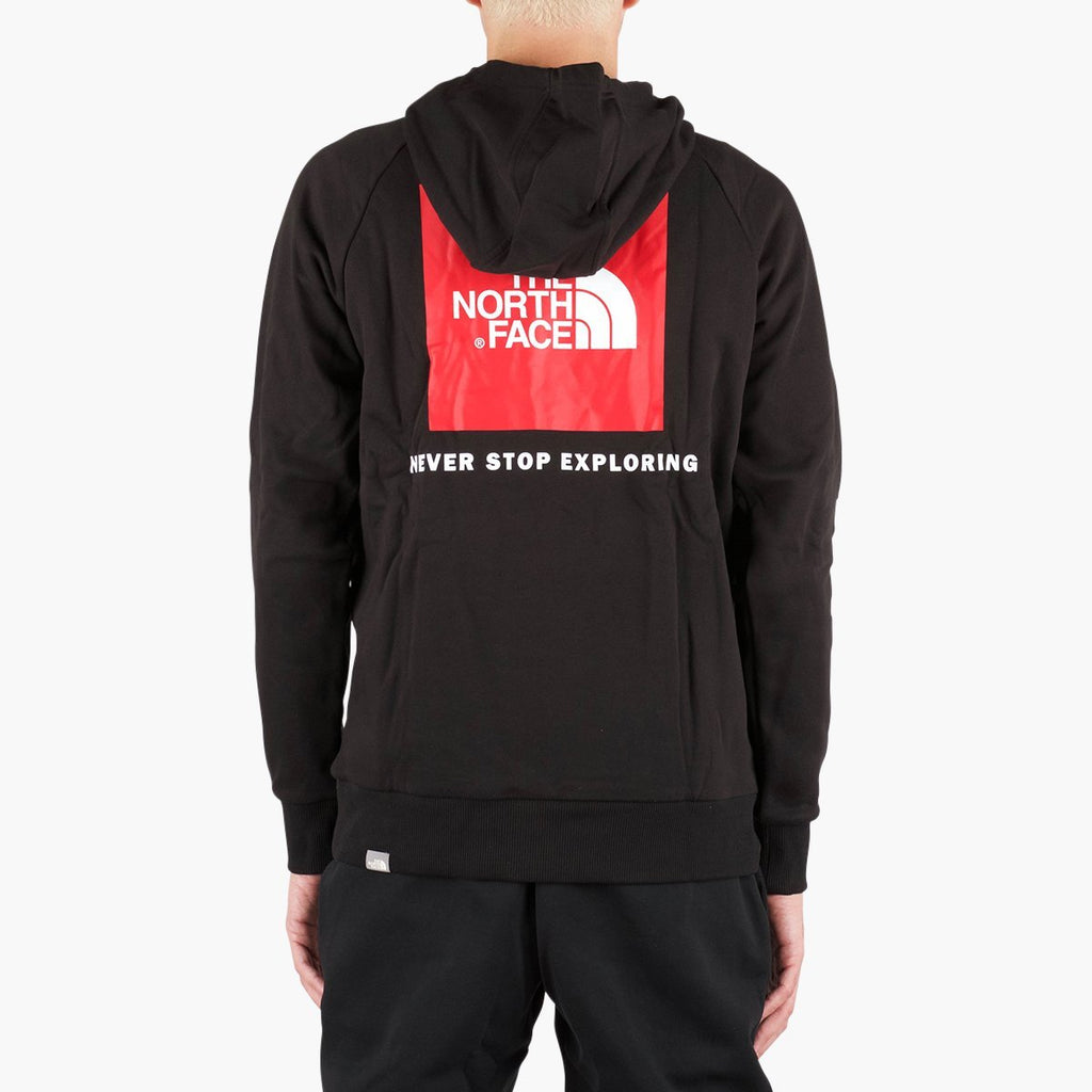 the north face embroidered box logo hoodie sweatshirt