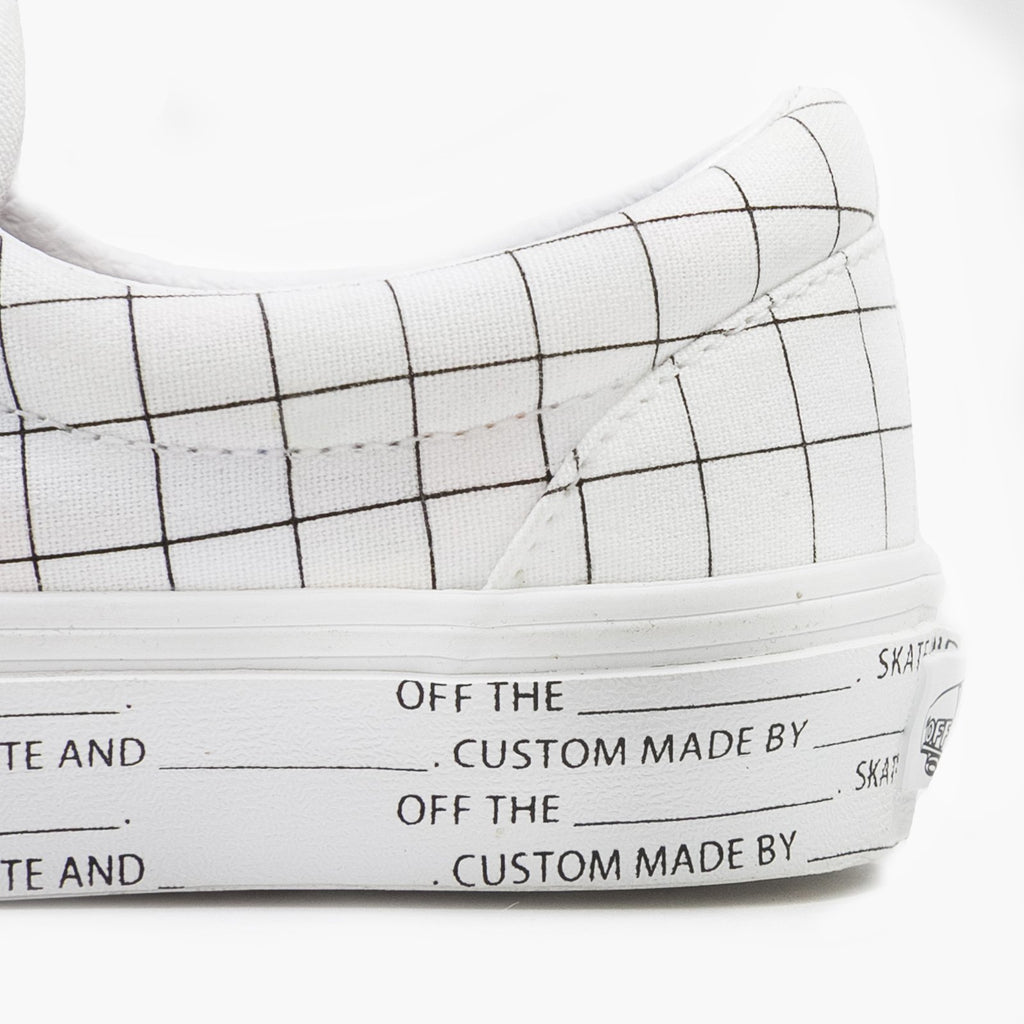 vans era newsprint white