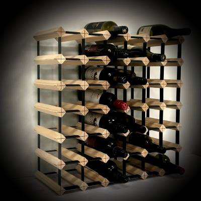 42 Bottle Timber Wine Rack