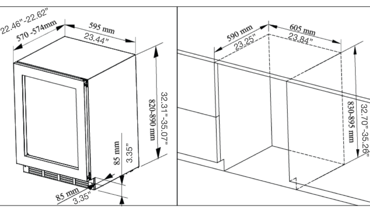 KBU50SA Dimensions