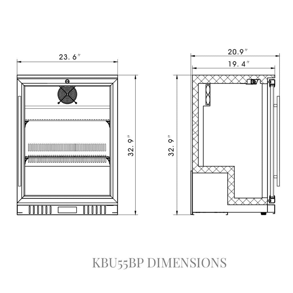 KBU55BP Dimensions
