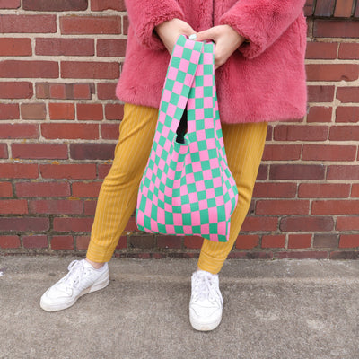 Handmade Checkered Tote Bag by Pixelated – Pixelated Boutique