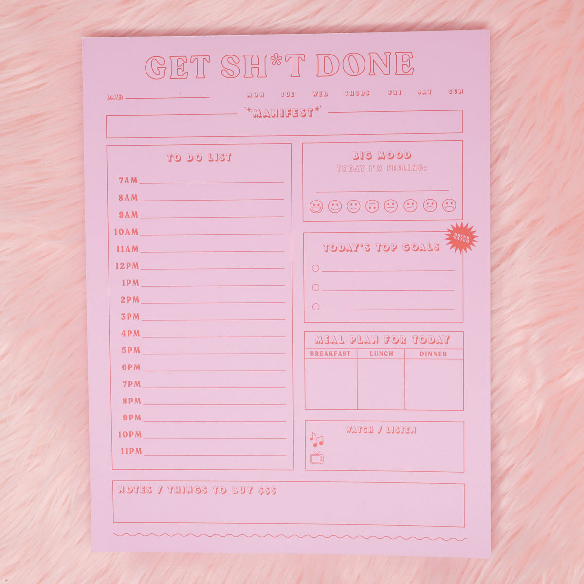 Get shit done ultimate daily planner notepad – Made Au Gold
