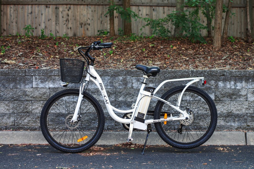 big cat electric long beach cruiser electric bike