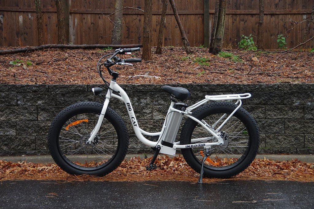 big cat electric long beach cruiser electric bike