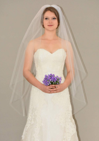 cathedral veil with crystals