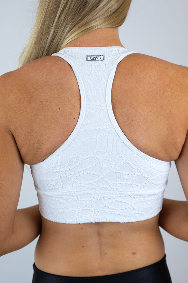 Beverly Crop Top Bra - White – coco on the go