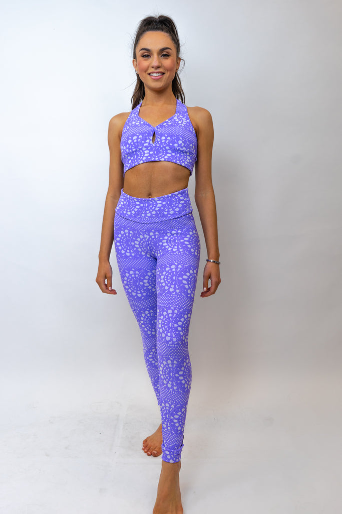 Midnight Glow Lucy Purple Performance Leggings - Women - Pineapple Clothing