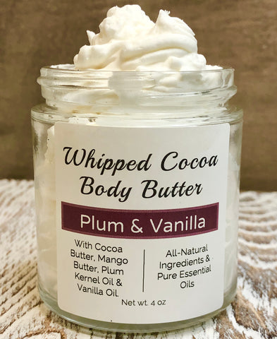 Lam markering Goed gevoel Whipped Cocoa Body Butter - Plum & Vanilla – Tilvee Skincare