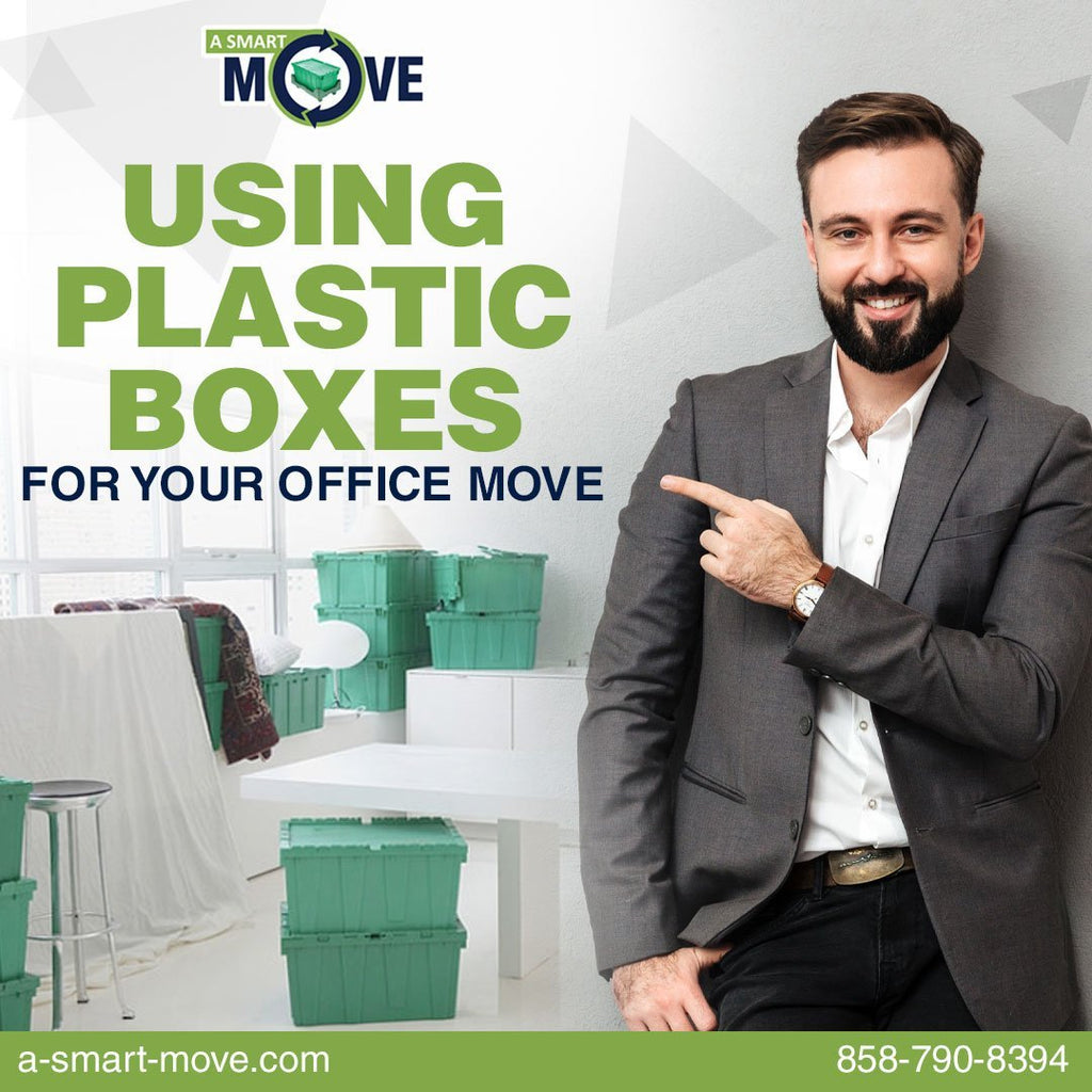 Using Plastic Boxes for your Office Move | A Smart Move | San Diego