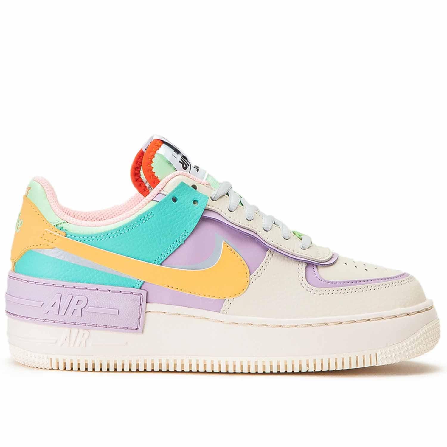 Shop Women's Nike Air Force 1 Shadow White Multi Shoes USA - Como Store