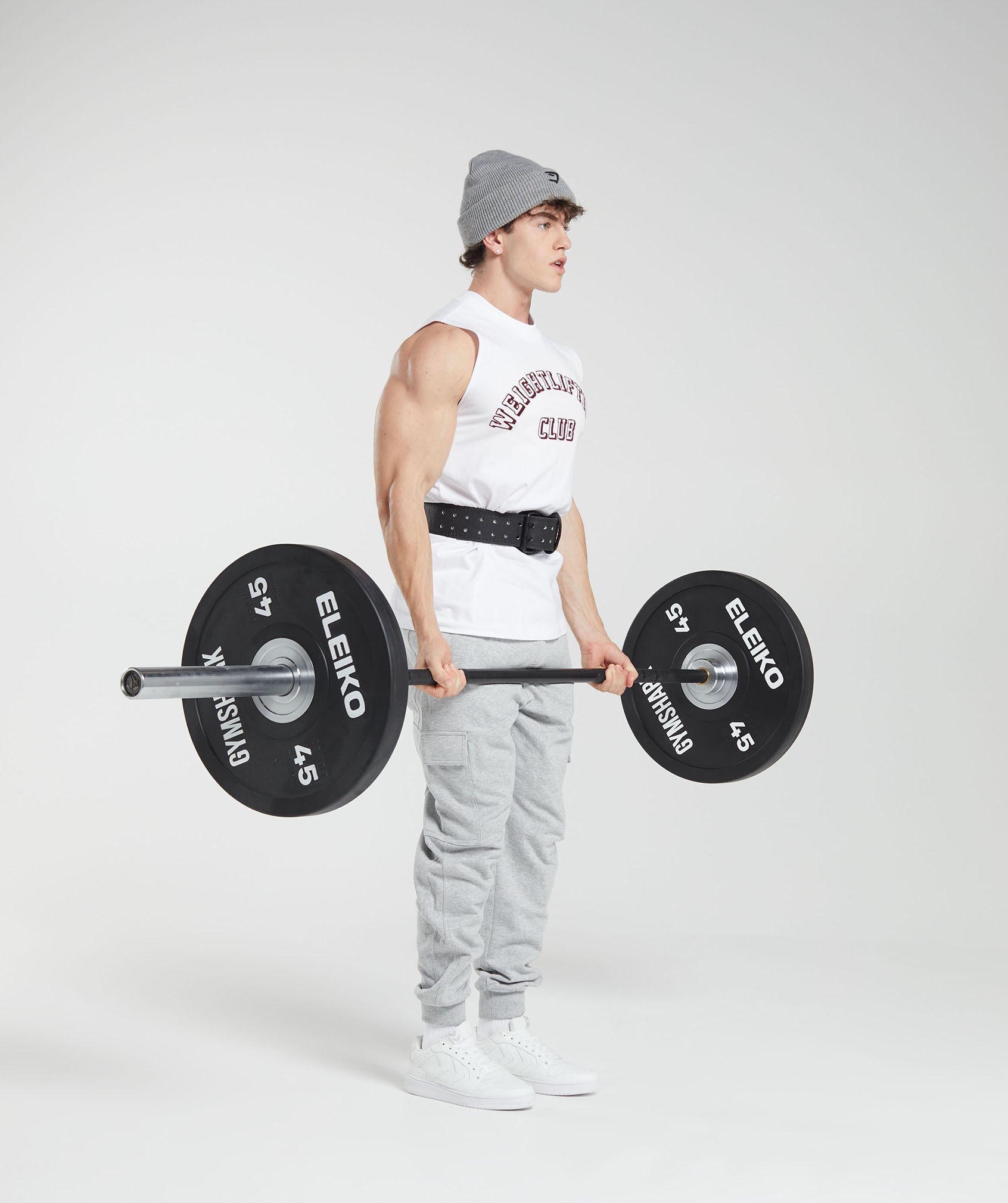 Weightlifting Club Tank in White - view 4
