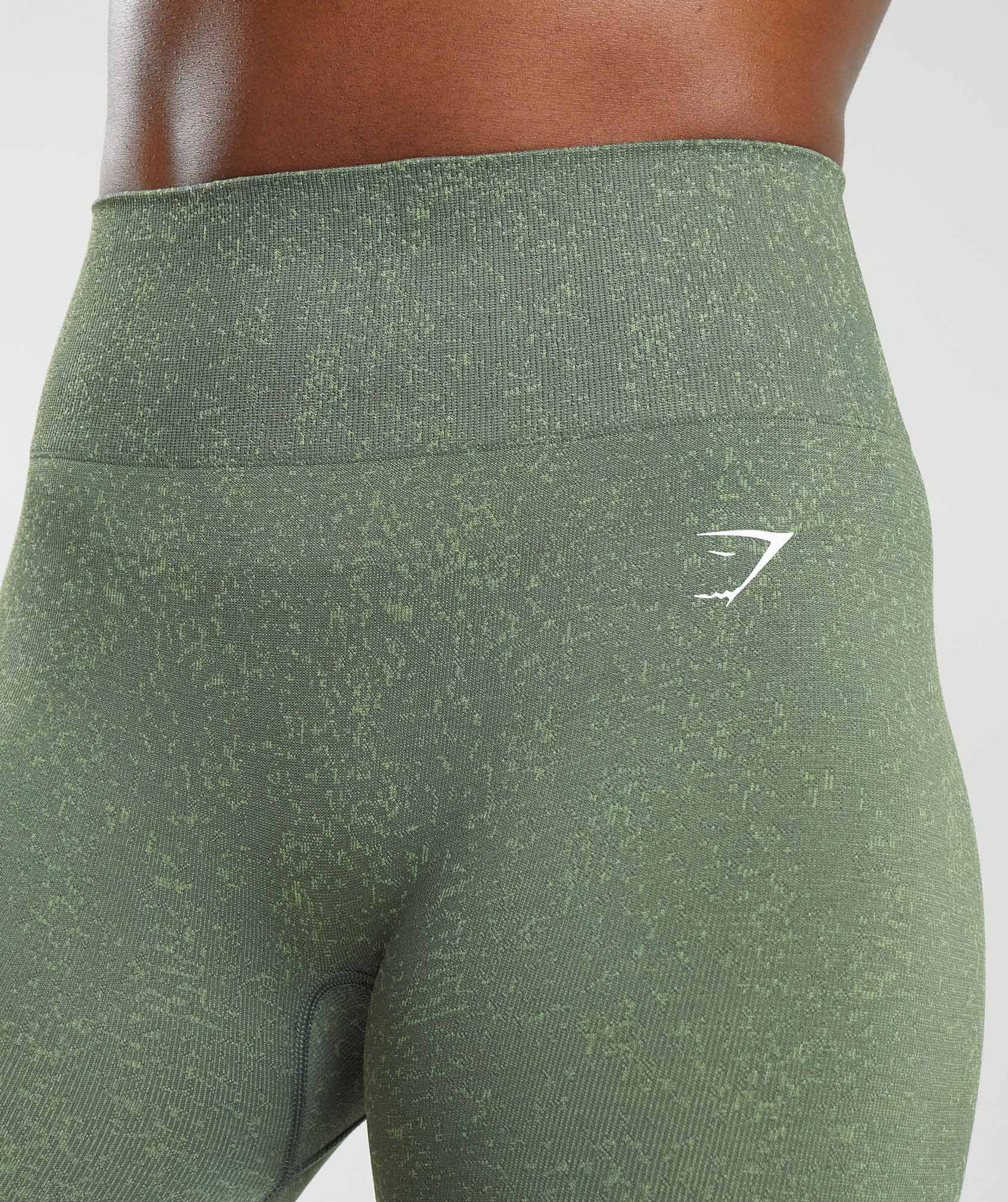 Gymshark Adapt Fleck Seamless Leggings - Dusk Green/Light Sage