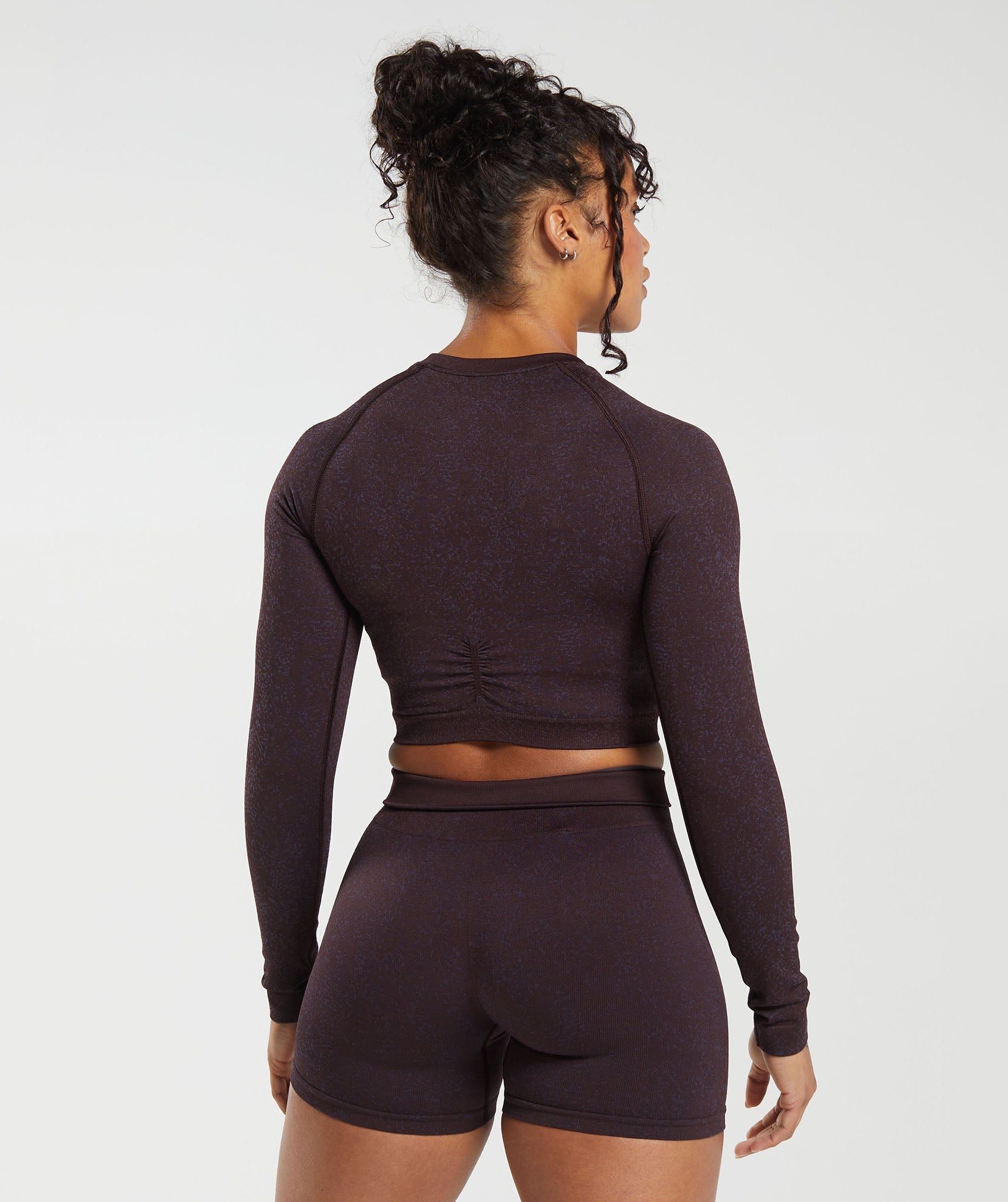 Gymshark Adapt Fleck Seamless Leggings - Plum Brown/Dewberry