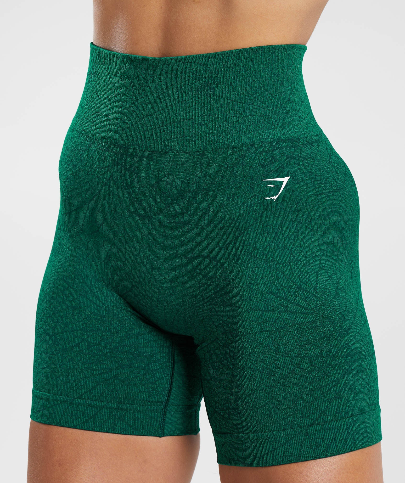 Adapt Pattern Seamless Shorts in Forest Green/Rich Green - view 5