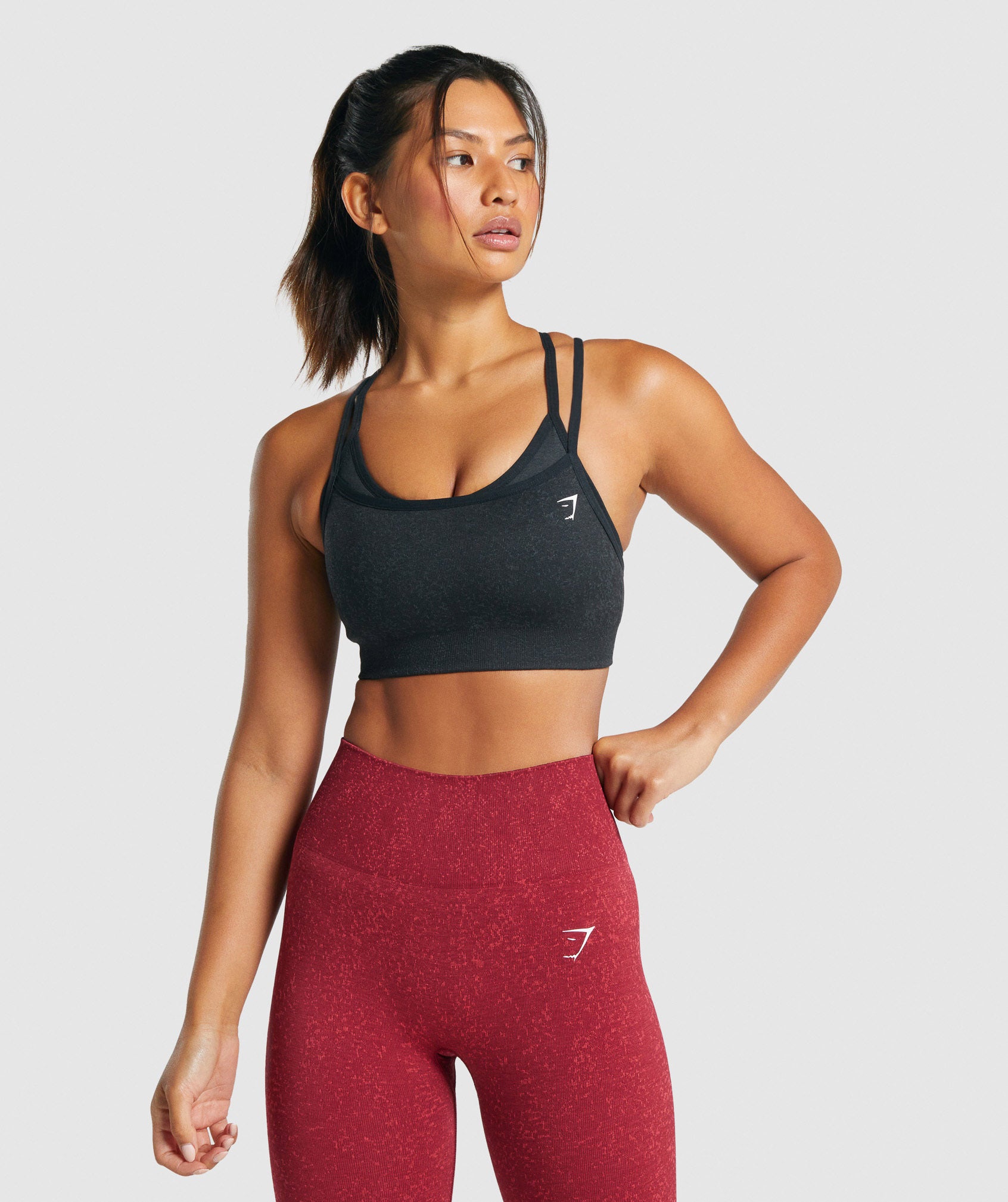 Gymshark Ruched Sports Bra Black - $27 (22% Off Retail) - From Kelly