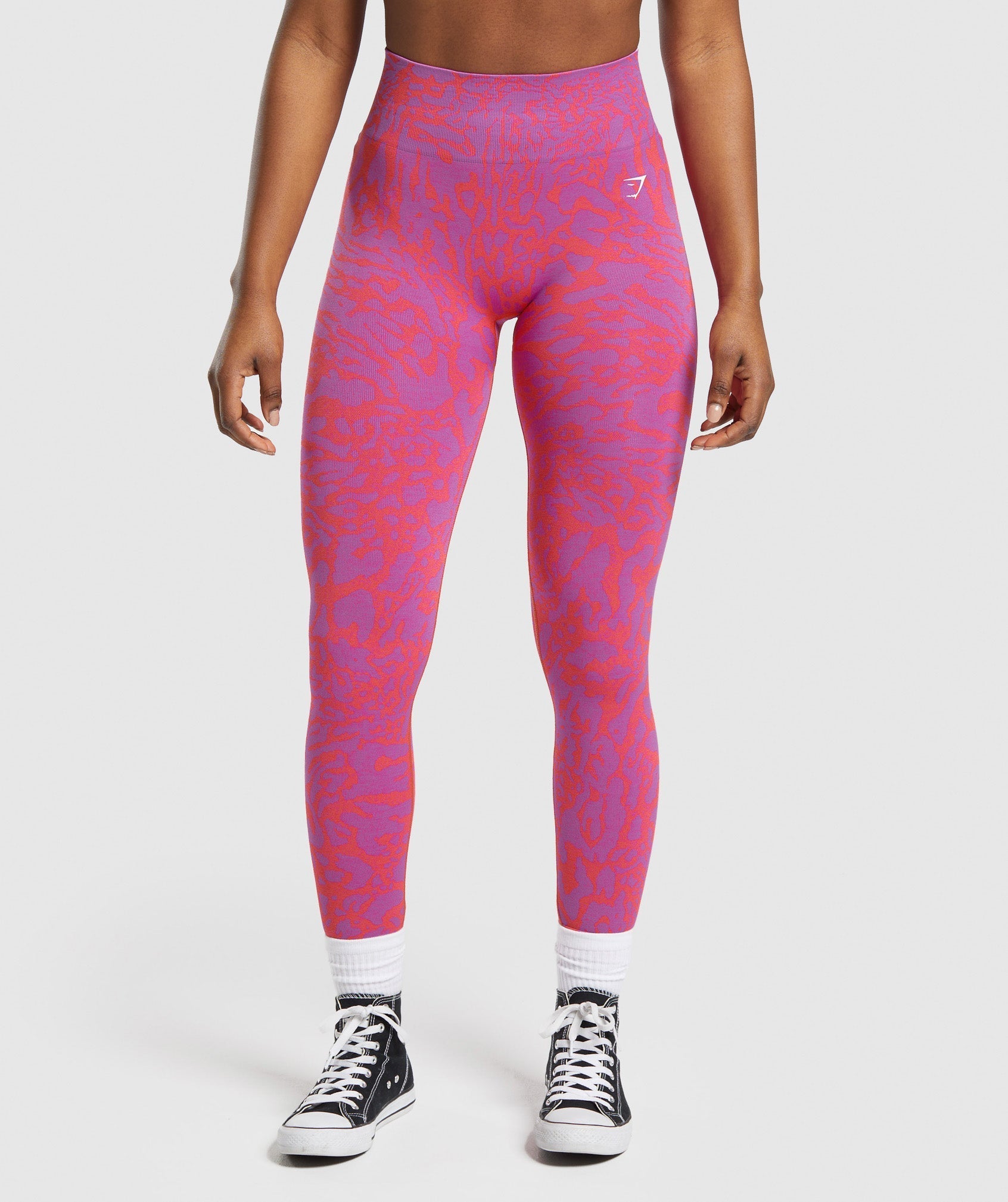 Adapt Safari Seamless Leggings in Shelly Pink/Fly Coral