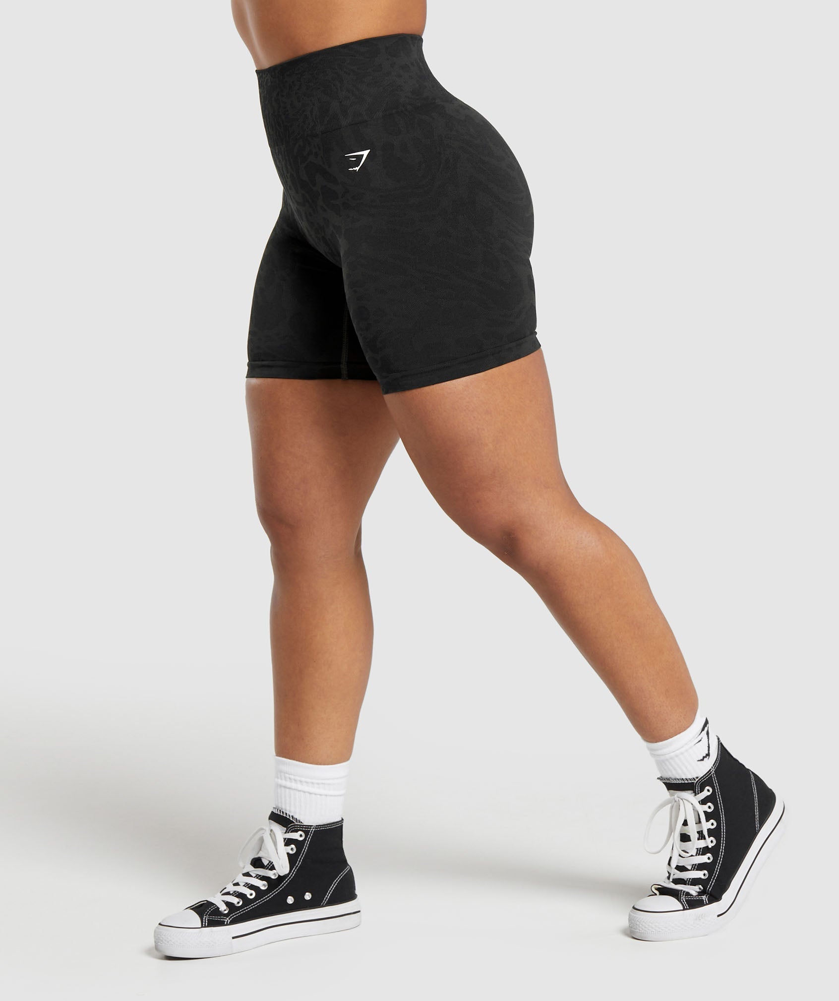 Adapt Safari Tight Shorts in Black/Asphalt Grey - view 2