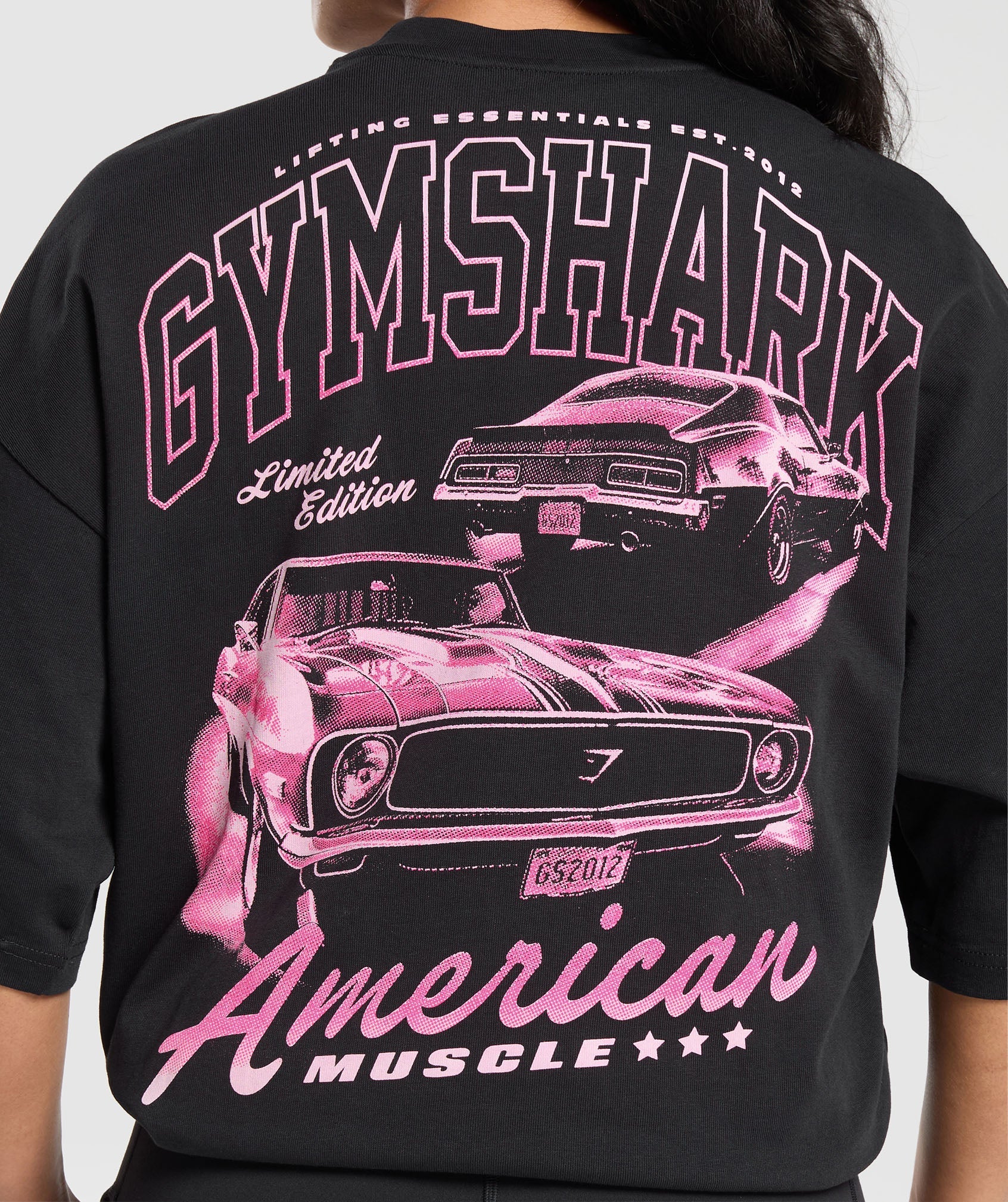 American Muscle Oversized T-Shirt in Black - view 5