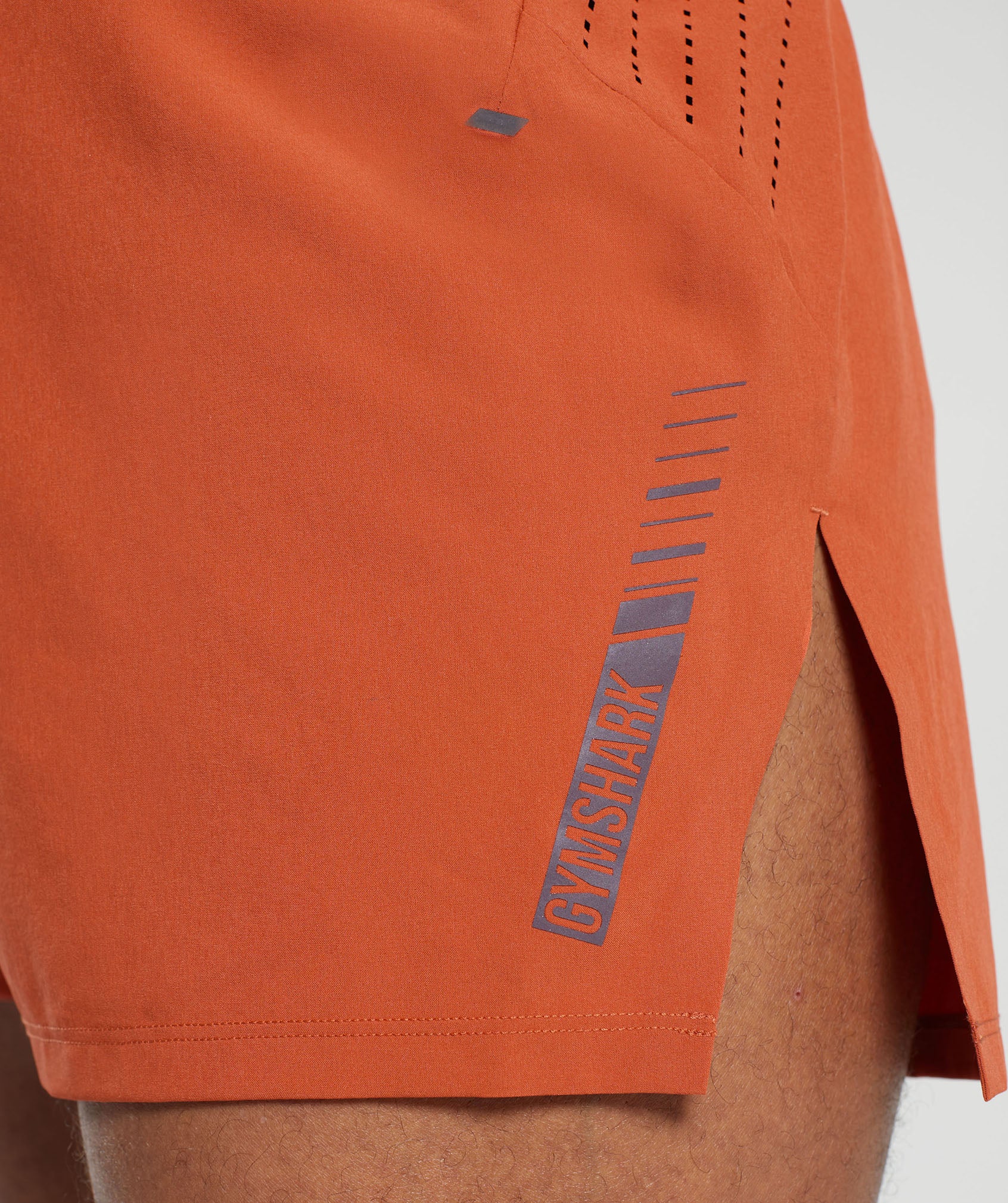Apex Run 4" Shorts in Rust Orange - view 6