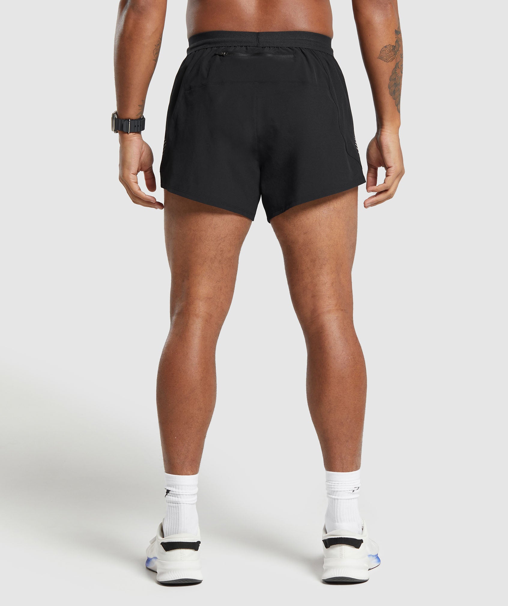 Apex Run 5" Shorts in Black - view 2