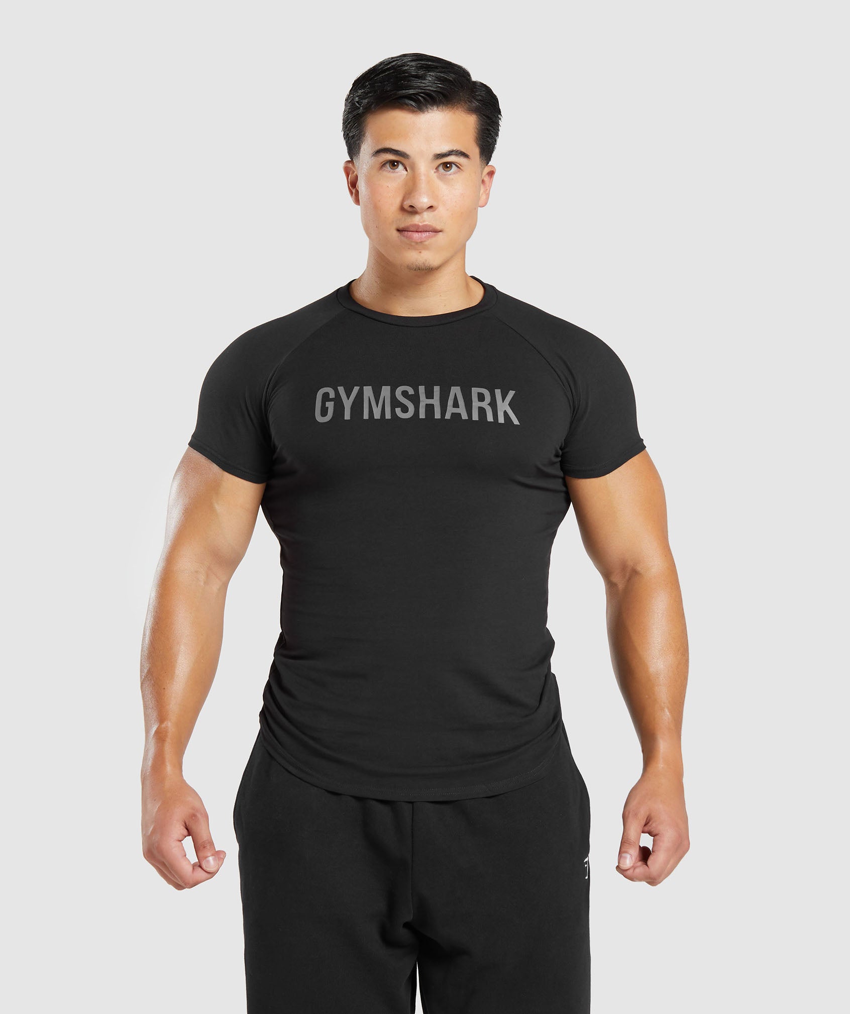 Black Long Sleeve Gym Top