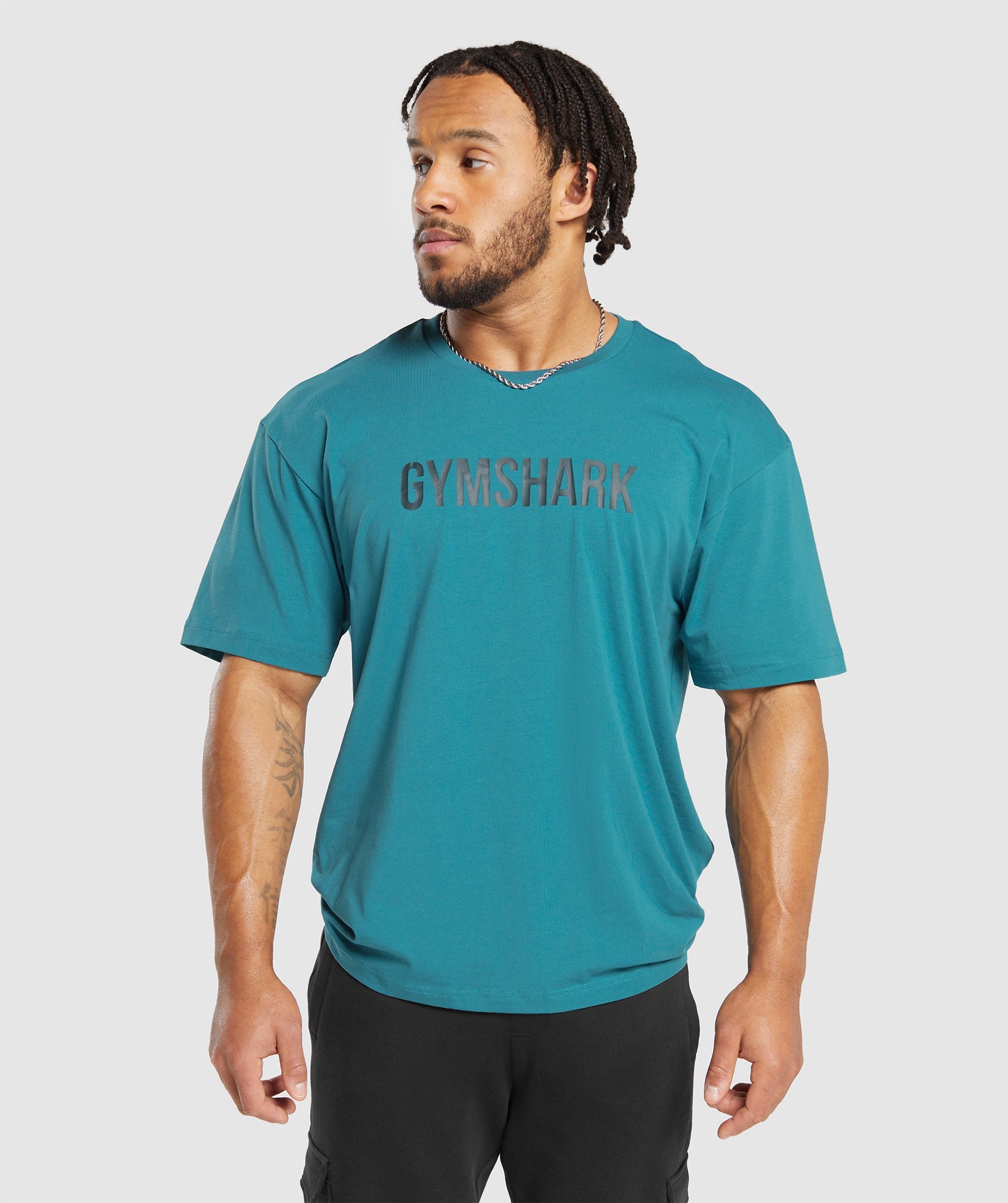 Gymshark Essential Oversized T-Shirt - Light Grey