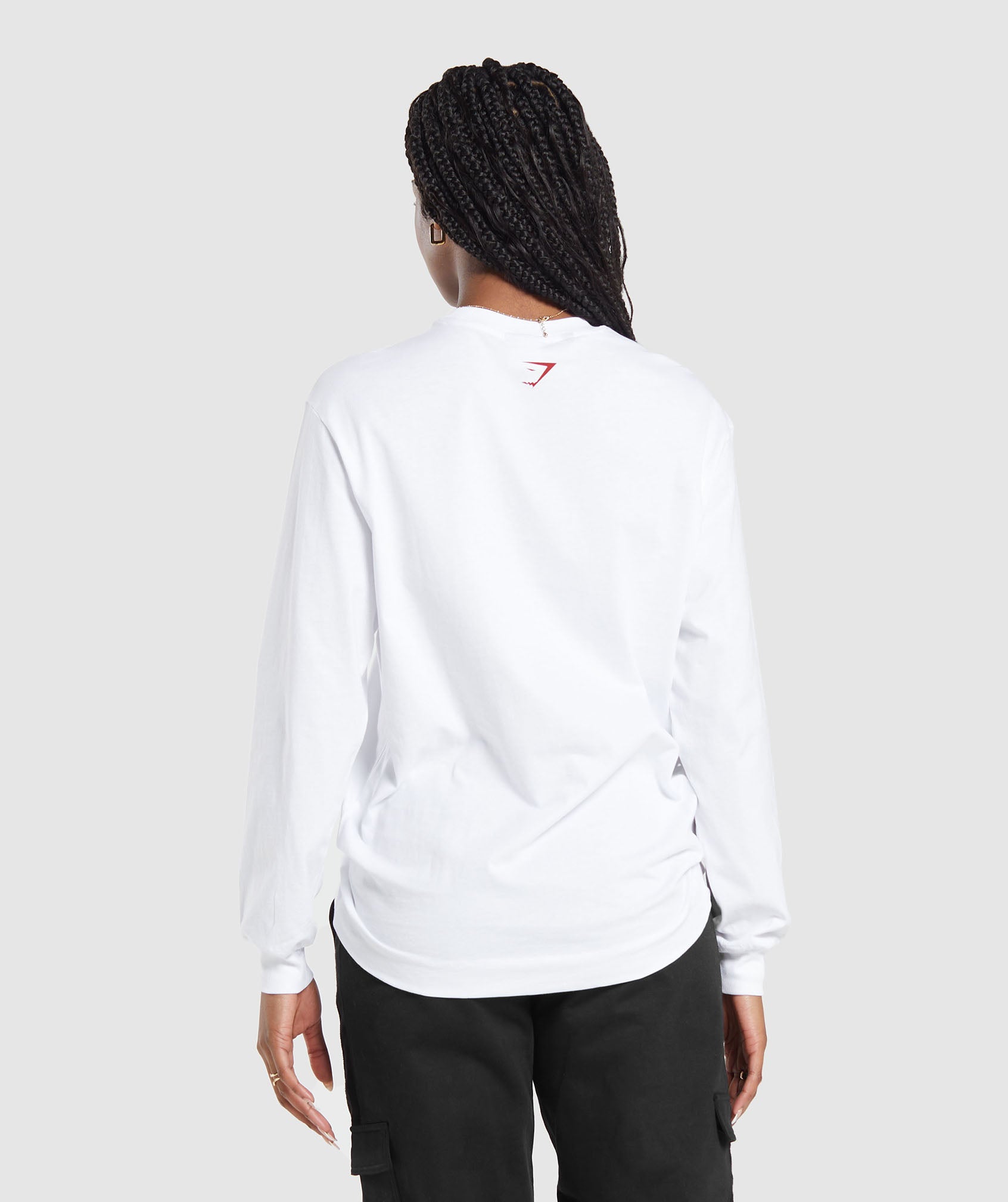 Gymshark Cherub Graphic Long Sleeve Top - White