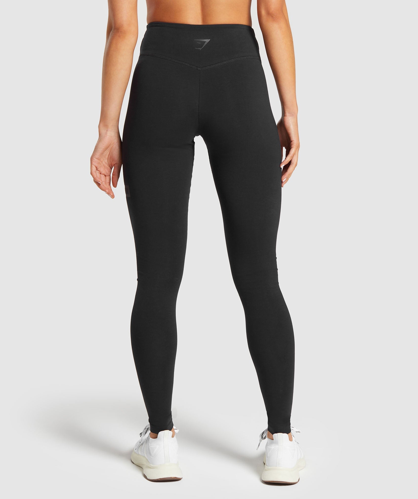 Block Cotton Leggings in Black - view 3