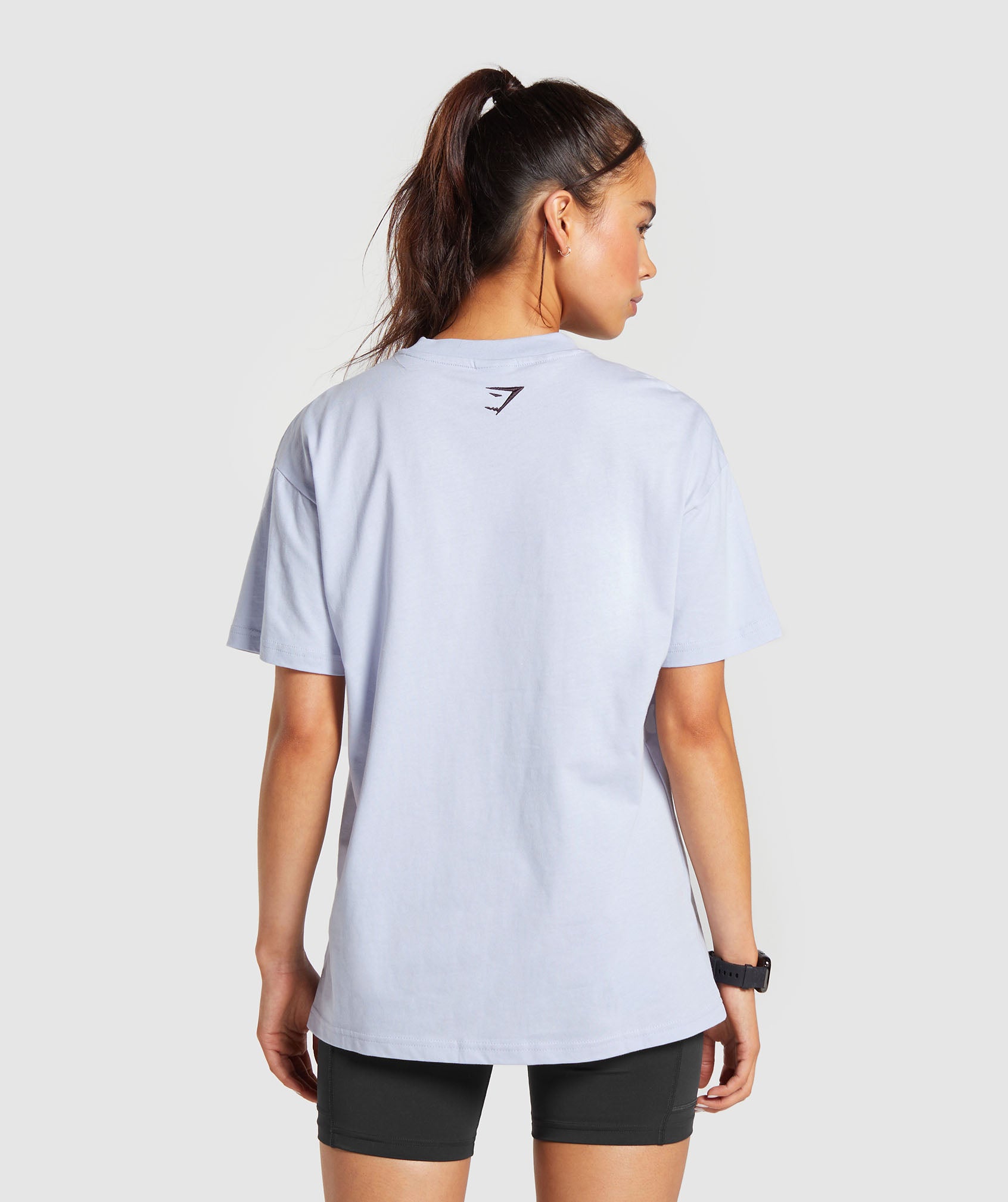 Block Oversized T-Shirt in Silver Lilac - view 2