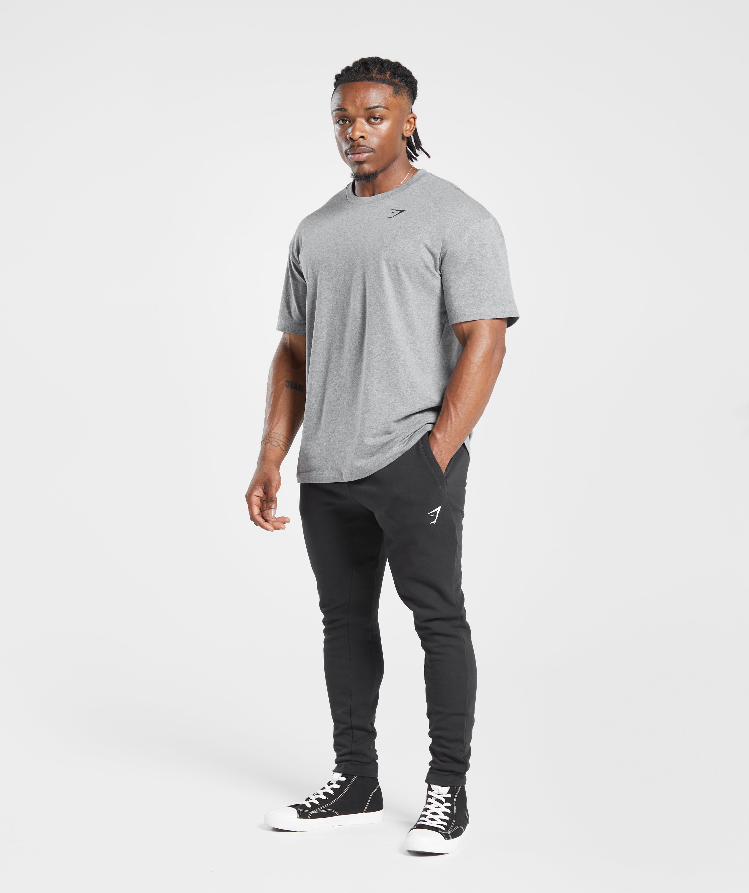 Tee shirt Gymshark Gris taille XL International en Coton - 30941144