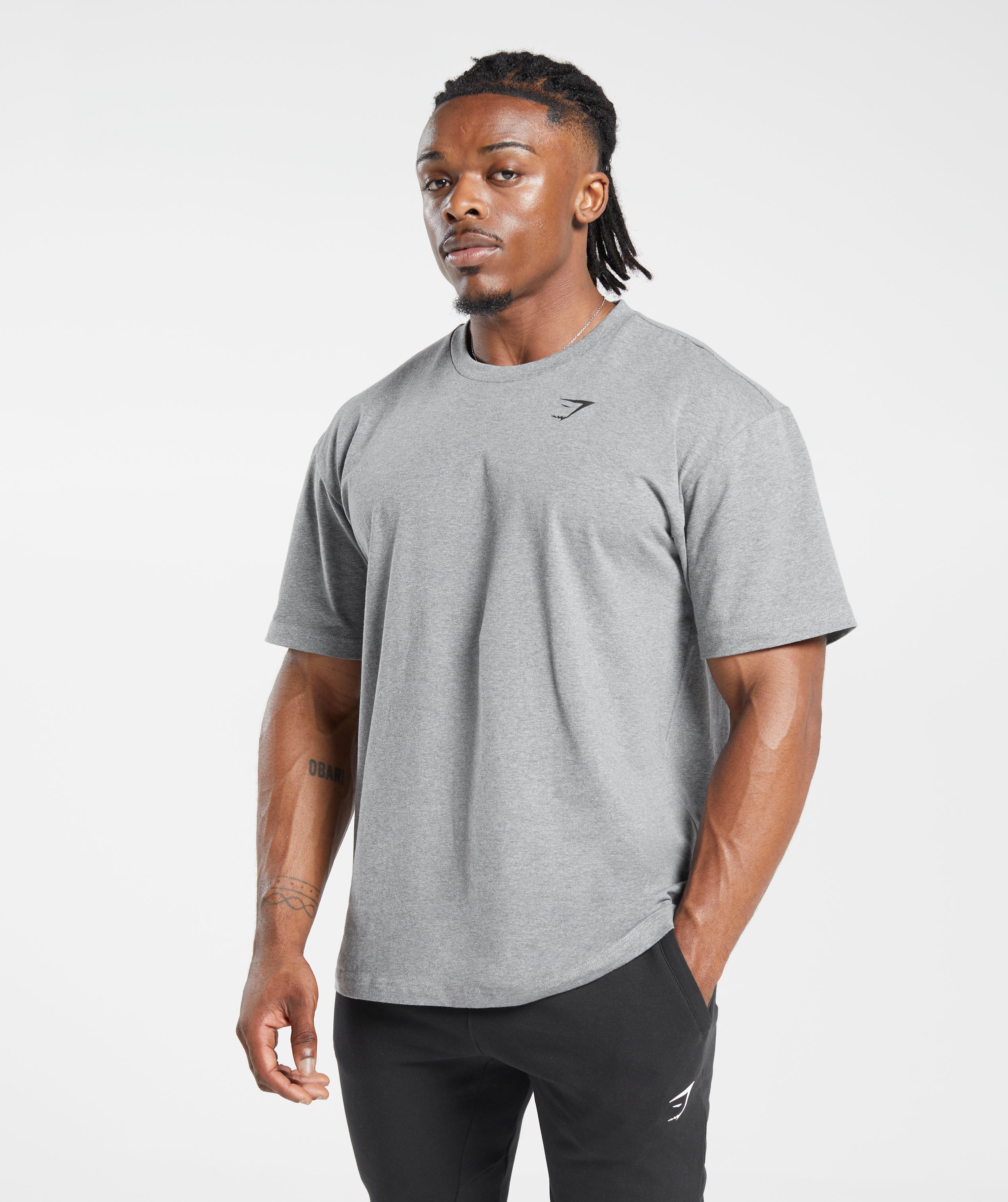 Tee shirt Gymshark Gris taille XL International en Coton - 30941144