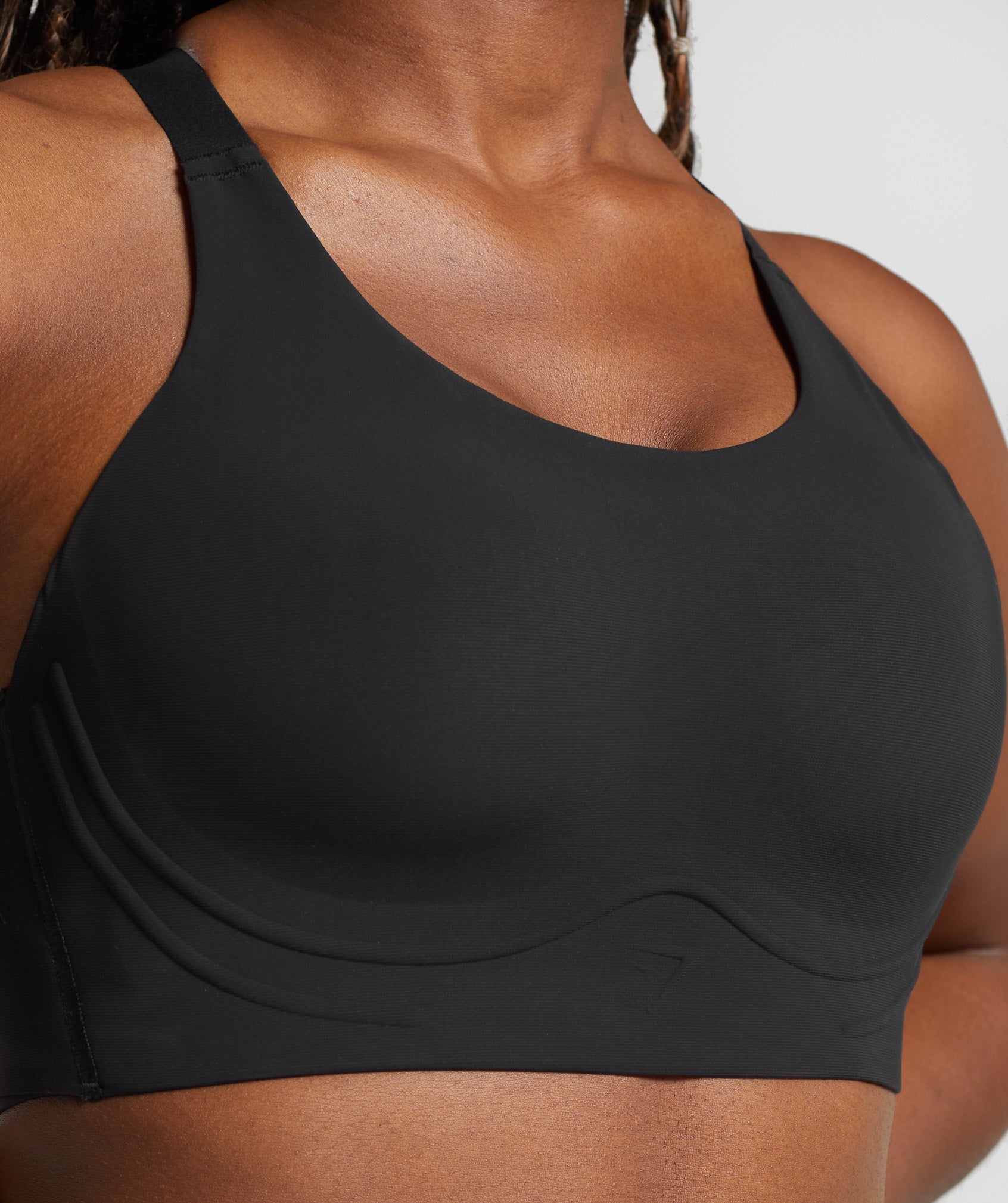 Gymshark Cut Out Back High Support Sports Bra, B/C-E/F - Black