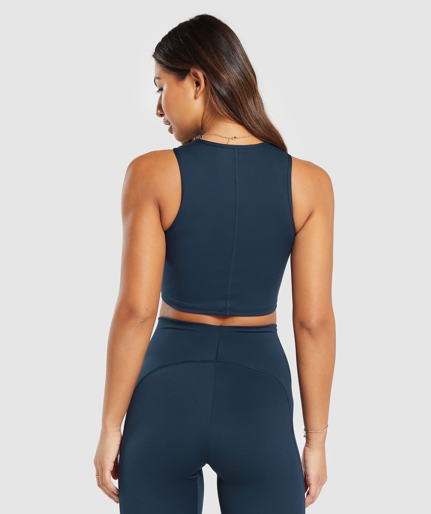 Everyday Contour Racer Tank in Navy - view 2