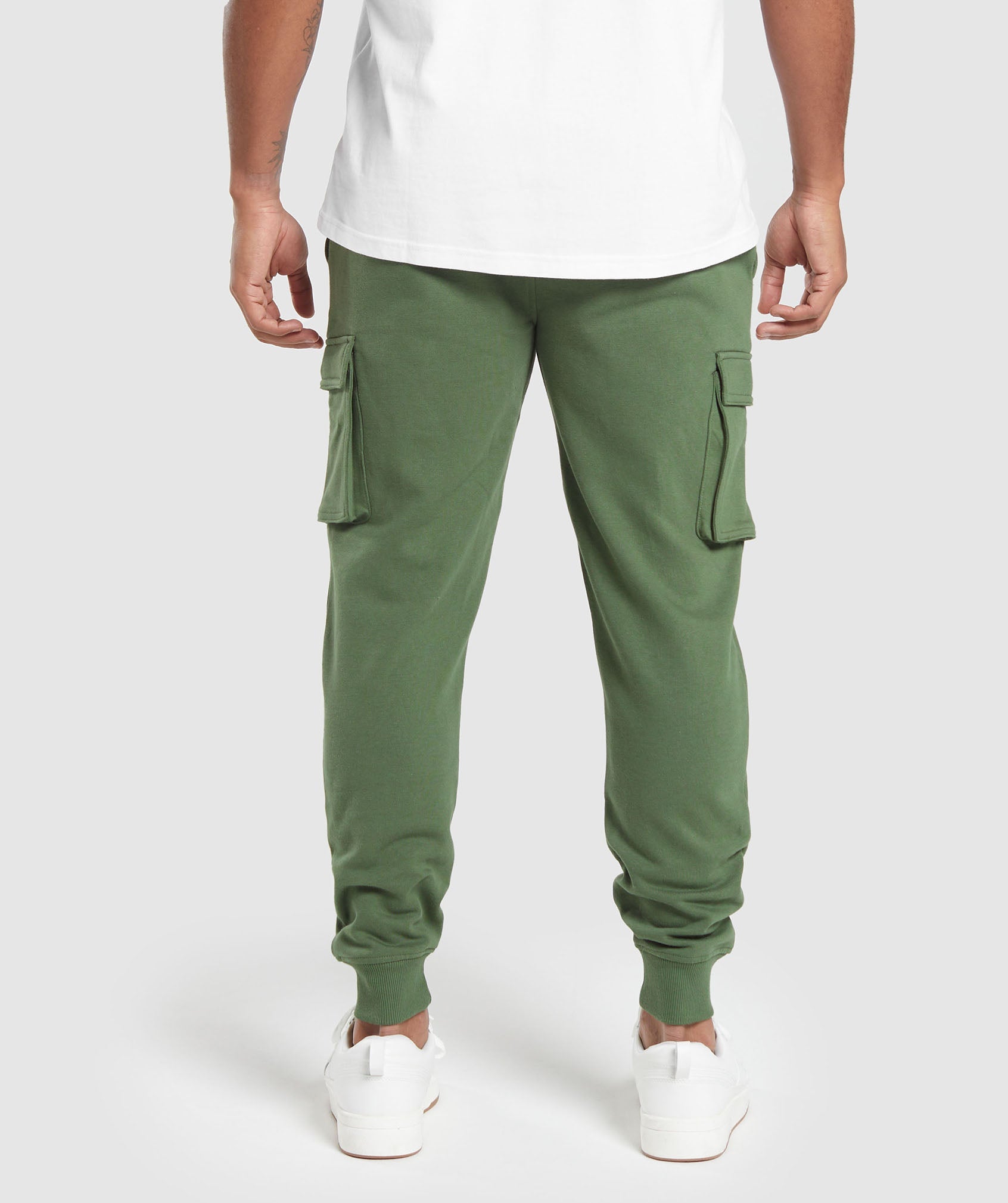 Gymshark Crest Cargo Joggers - Core Olive