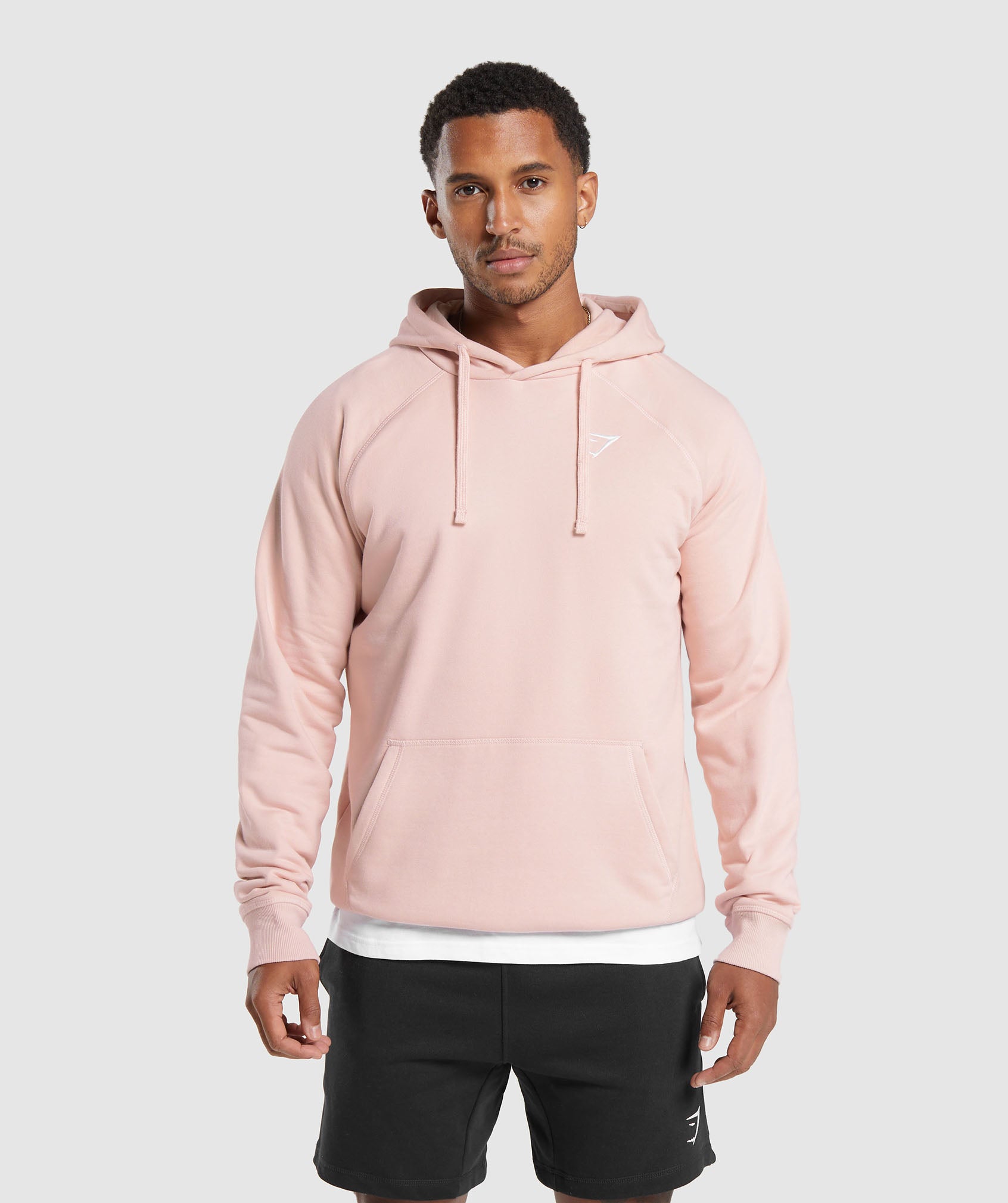 Crest Hoodie in Misty Pink